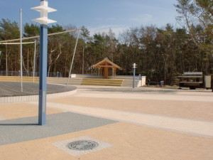 Die neue, schicke Promenade mit dem Konzertpavillon