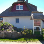 Blick von der Rieckstr. auf das Ferienhaus